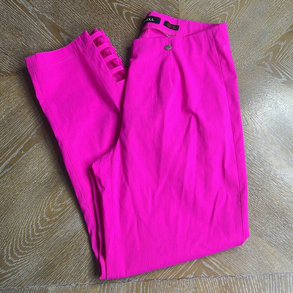 ROBELL Lena Orchid Pink Ankle Grazer Pants 8